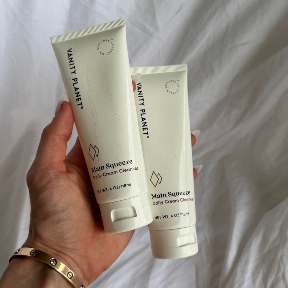 Vanity Planet Main Squeeze Daily Cream Cleanser Bundle 2x 4oz 118ml Tubes NEW